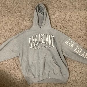 Grey Oak Island hoodie